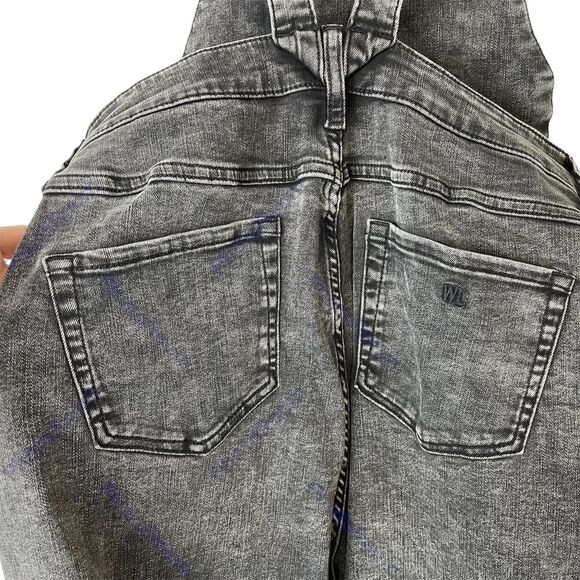 Wash Lab Storm Grey Overalls Sz‎ M NWT Wide Legs Rolled Frayed Hem WL1136J - Picture 12 of 16